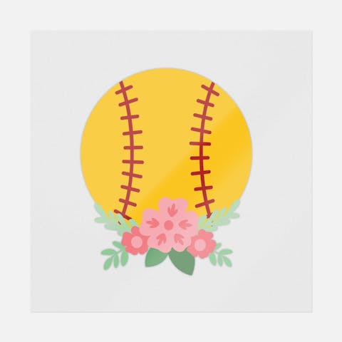 Softball and Flowers - Ninja Transfers