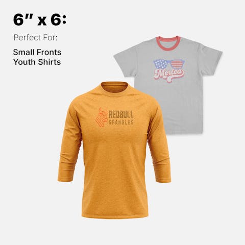 Spangle Transfers By Size - Ninja Transfers