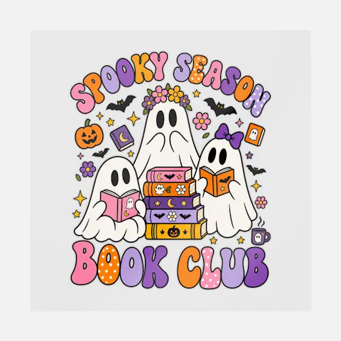 Spooky Season Book Club Ready-to-Press DTF Transfer