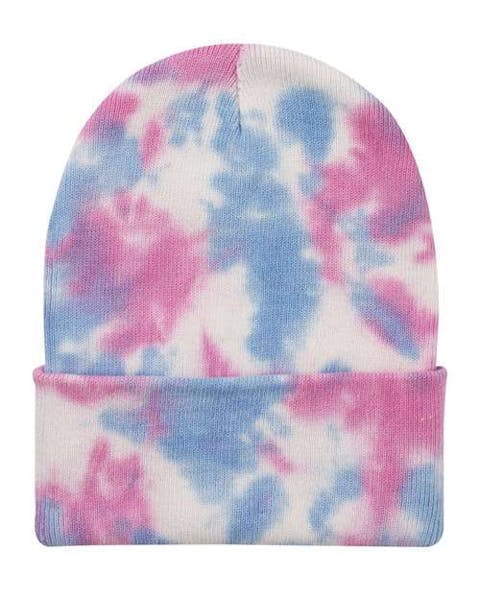 "Sportsman SP412 12" Tie - Dyed Cuffed Beanie" - Ninja Transfers