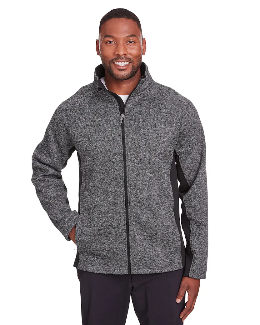 Spyder 187330 Men's Constant Full - Zip Sweater Fleece Jacket - Ninja Transfers