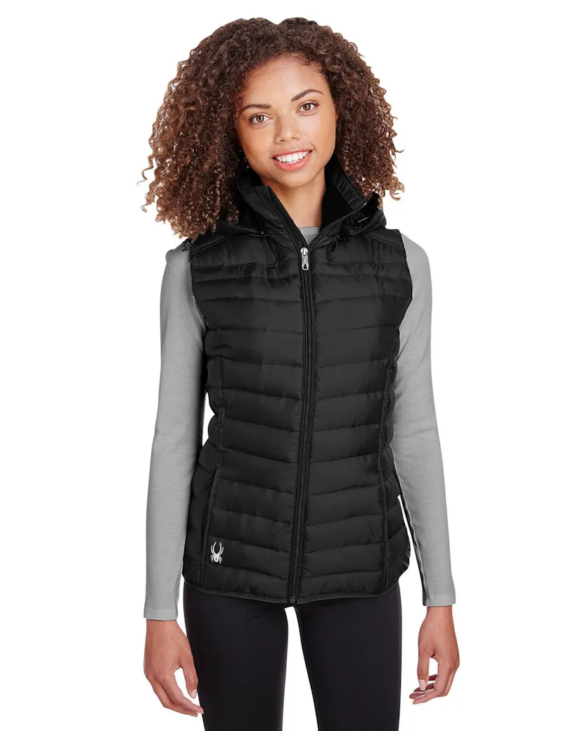 Spyder S16641 Ladies' Supreme Puffer Vest - Ninja Transfers