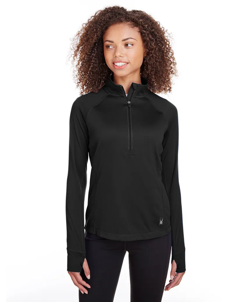 Spyder S16798 Ladies' Freestyle Half - Zip Pullover - Ninja Transfers