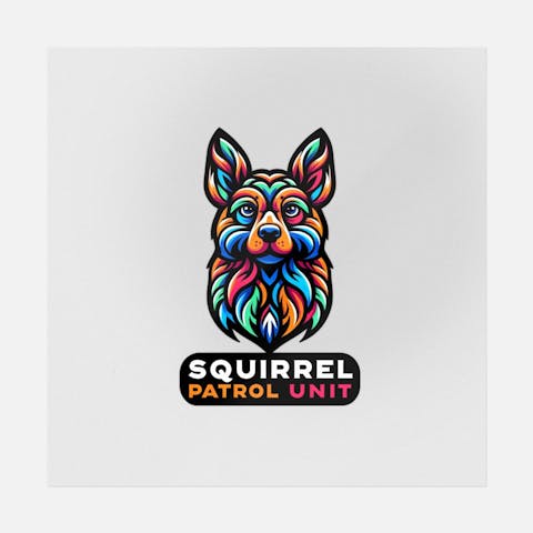 Squirrel Patrol Unit Vibrant Color - Ninja Transfers