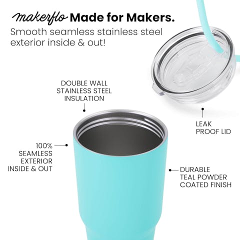 Powder Coated Tumbler 10 Pack