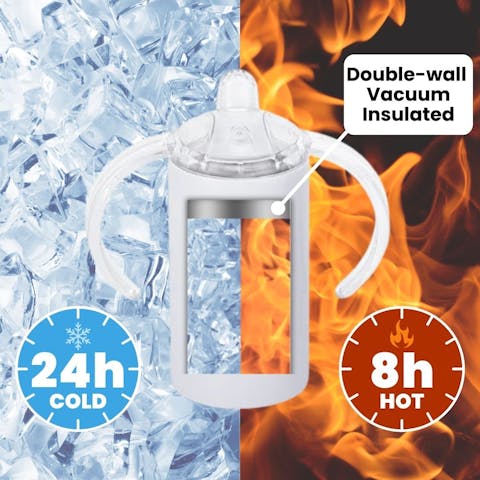 12oz Straight Sub Sippy Cup Duo