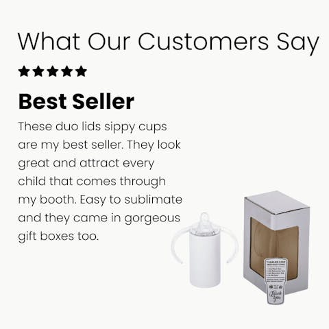12oz Straight Sub Sippy Cup Duo
