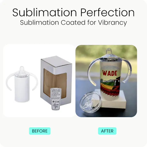 12oz Straight Sub Sippy Cup Duo