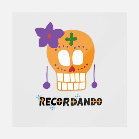 Sugar Skull Orange - Ninja Transfers