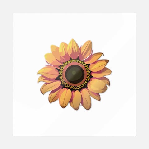 Sunflower Serenity Flower - Ninja Transfers