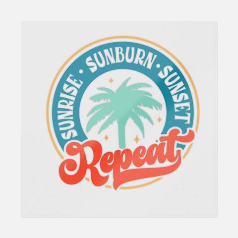 Sunrise Sunburn Sunset Repeat - Ninja Transfers