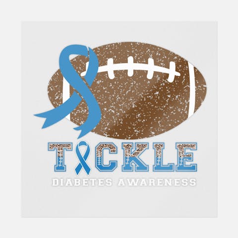 Tackle Diabetes Awareness Vintage - Ninja Transfers
