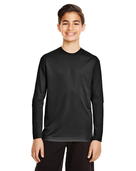 Team 365 TT11YL Youth Zone Performance Long - Sleeve T-Shirt - Ninja Transfers