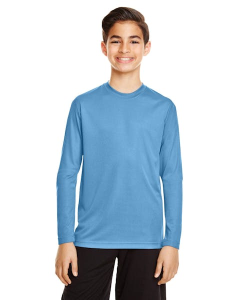 Team 365 TT11YL Youth Zone Performance Long - Sleeve T-Shirt - Ninja Transfers