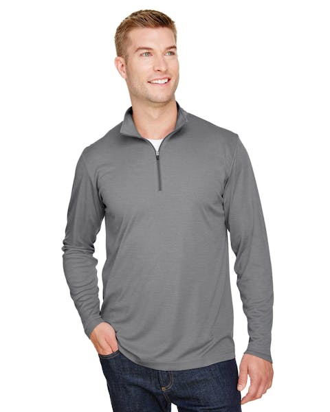 Team 365 TT31H Men's Zone Sonic Heather Performance Quarter - Zip - Ninja Transfers