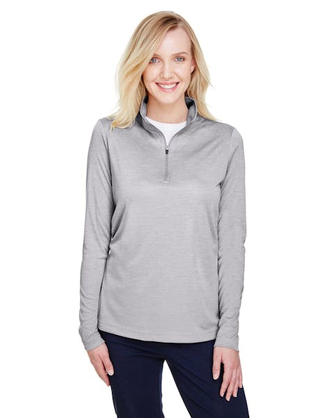 Team 365 TT31HW Ladies' Zone Sonic Heather Performance Quarter - Zip - Ninja Transfers