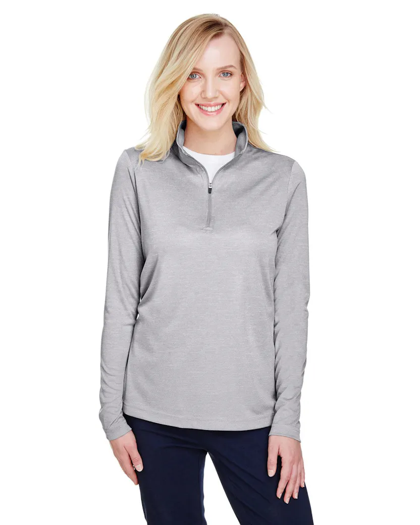 Team 365 TT31HW Ladies' Zone Sonic Heather Performance Quarter - Zip - Ninja Transfers