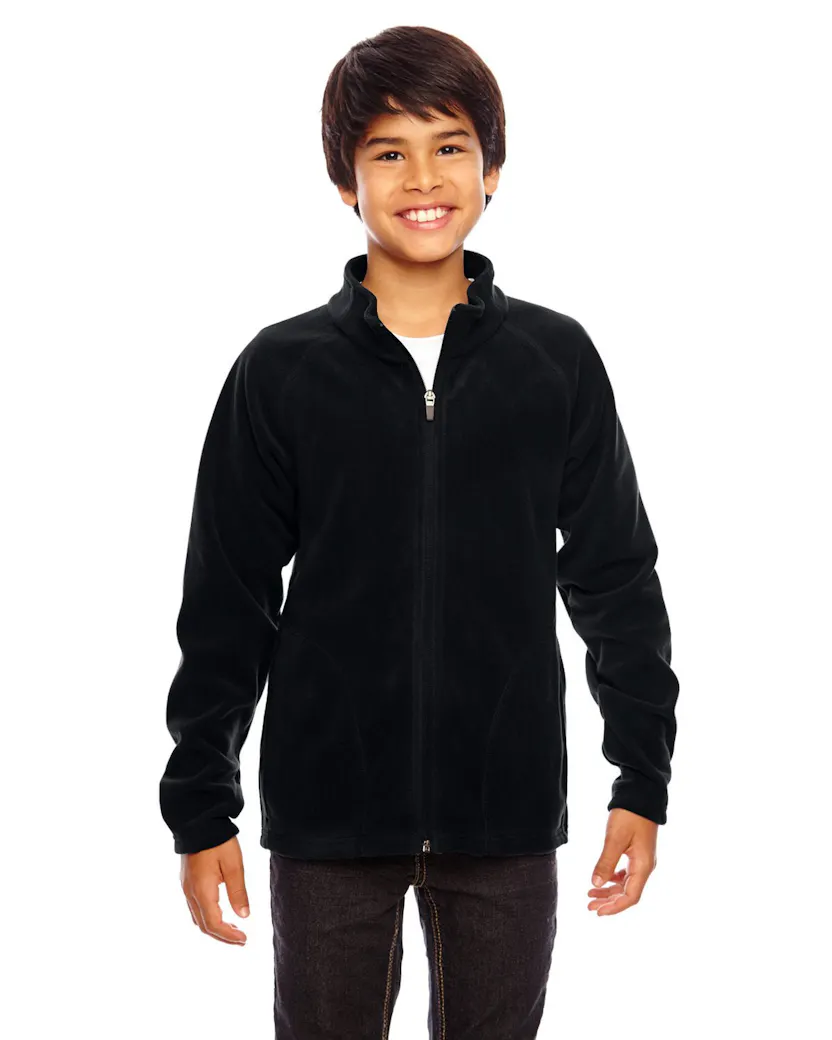Team 365 TT90Y Youth Campus Microfleece Jacket - Ninja Transfers