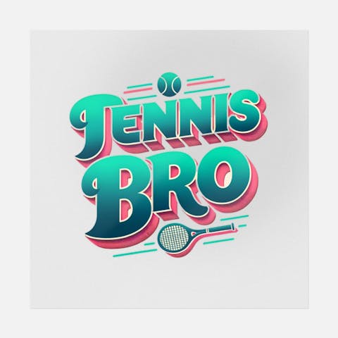 Tennis Bro Handwritten - Ninja Transfers