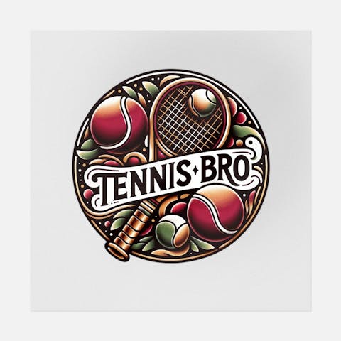 Tennis Bro Tattoo Art - Ninja Transfers