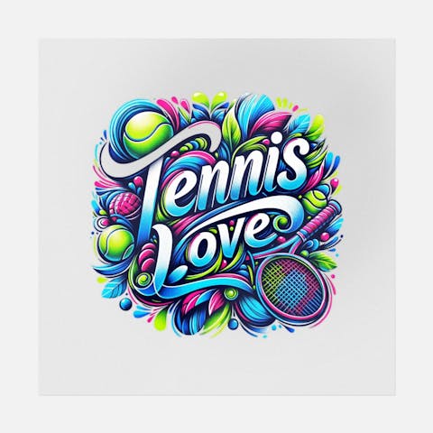 Tennis Love Handwritten - Ninja Transfers