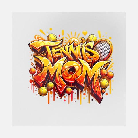 Tennis Mom Street Art - Ninja Transfers