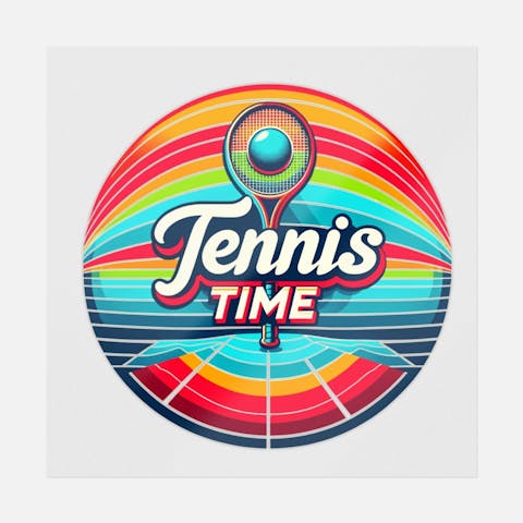 Tennis Time Vintage - Ninja Transfers