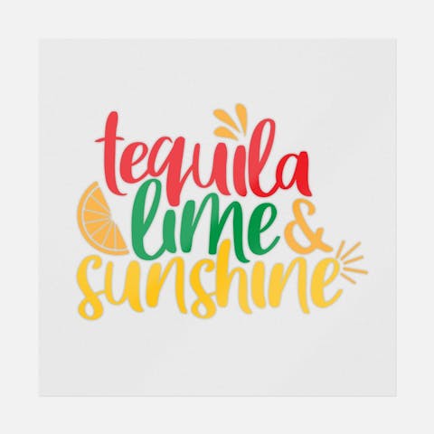 Tequila Lime and Sunshine - Ninja Transfers