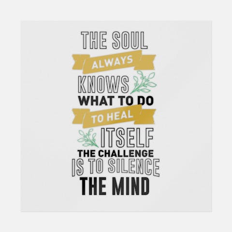The Soul Always Knows What To Do Orange - Ninja Transfers