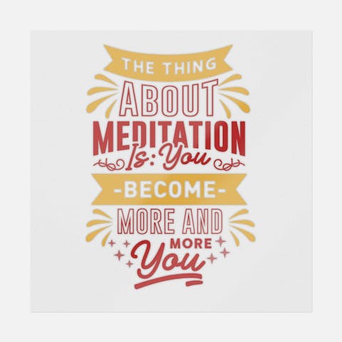 The Thing About Meditation - Ninja Transfers