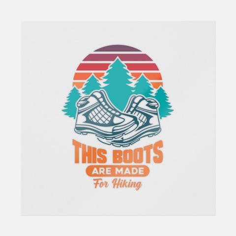 This Boots Are Made For Hiking - Ninja Transfers