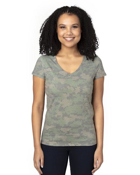Threadfast Apparel 200RV Ladies' Ultimate V - Neck T-Shirt - Ninja Transfers
