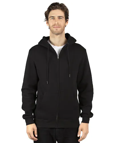 Threadfast Apparel 320Z Unisex Ultimate Fleece Full - Zip Hooded Sweatshirt - Ninja Transfers