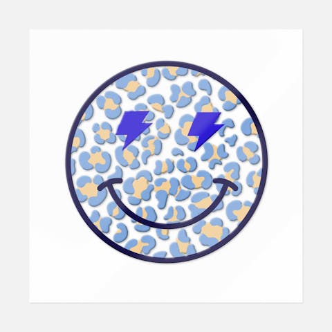 Thunder Eyes Smiley - Ninja Transfers