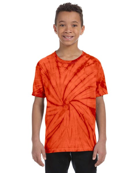 Tie - Dye CD101Y Youth 5.4 oz. 100% Cotton Spider T-Shirt - Ninja Transfers