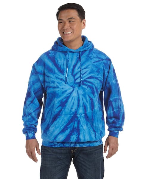 Tie - Dye CD877 Adult Tie - Dyed Pullover Hooded Sweatshirt - Ninja Transfers