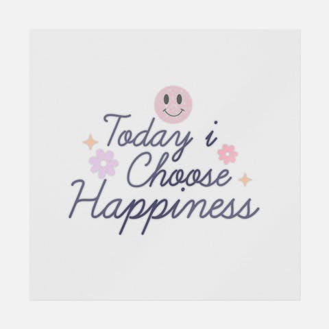 Today I Choose Happiness - Ninja Transfers
