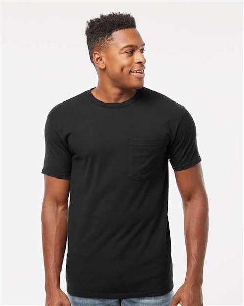 Tultex 293 Heavyweight Jersey Pocket T-Shirt - Ninja Transfers