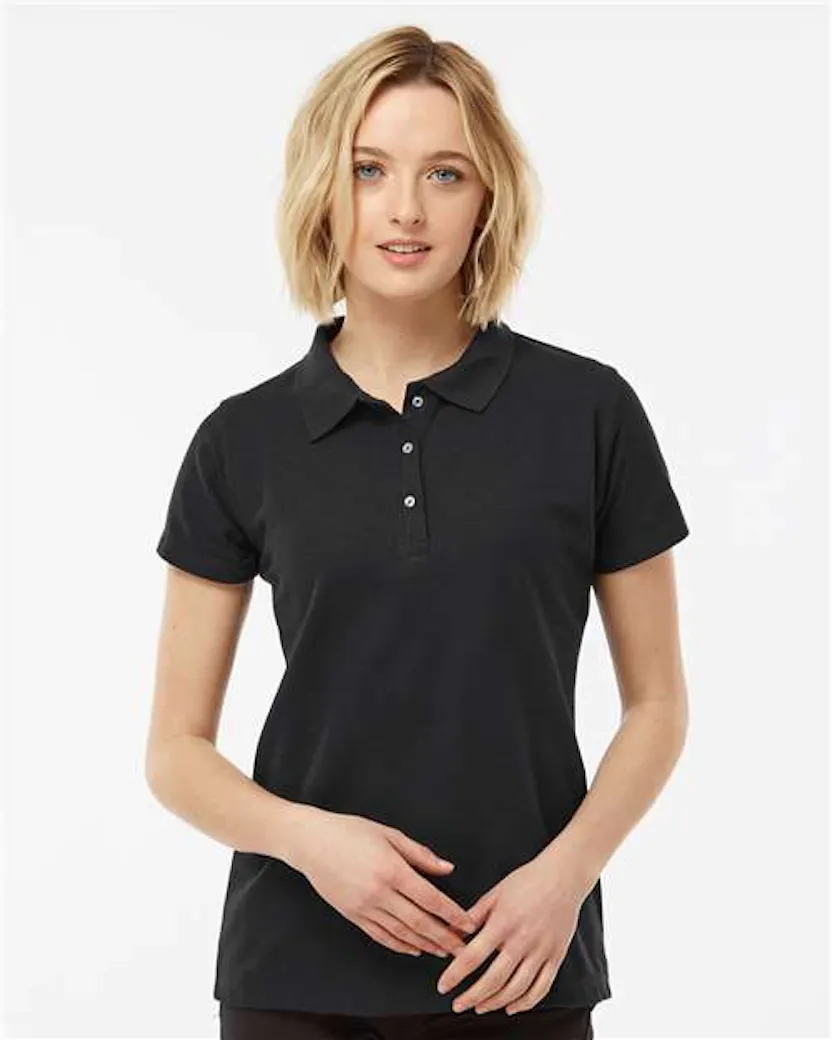 Tultex 401 Women's 50/50 Sport Pique Polo - Ninja Transfers