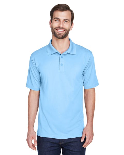 UltraClub 8210 Men's Cool & Dry MeshPiqu Polo - Ninja Transfers