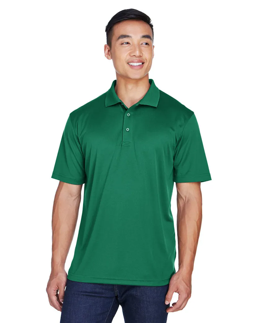 UltraClub 8405 Men's Cool & Dry Sport Polo - Ninja Transfers