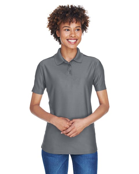 UltraClub 8414 Ladies' Cool & Dry Elite Performance Polo - Ninja Transfers