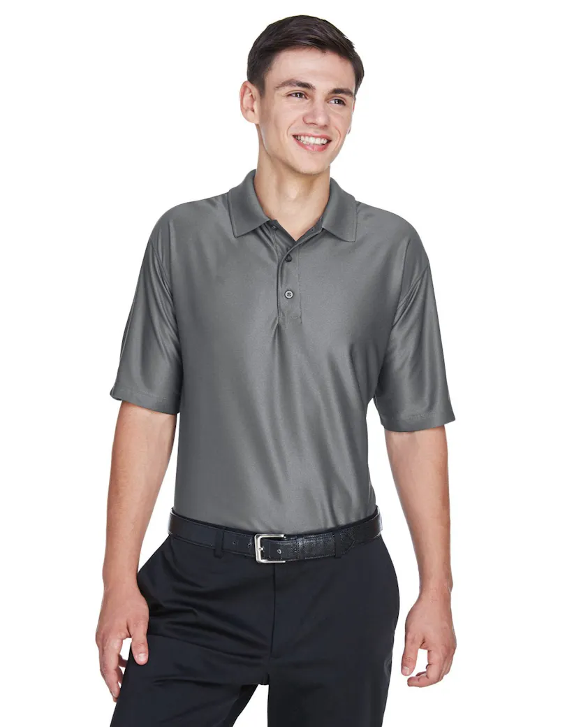UltraClub 8415 Men's Cool & Dry Elite Performance Polo - Ninja Transfers