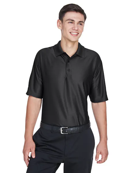 UltraClub 8415 Men's Cool & Dry Elite Performance Polo - Ninja Transfers