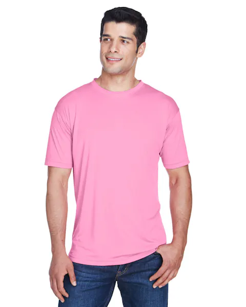 UltraClub 8420 Men's Cool & Dry Sport Performance InterlockT-Shirt - Ninja Transfers