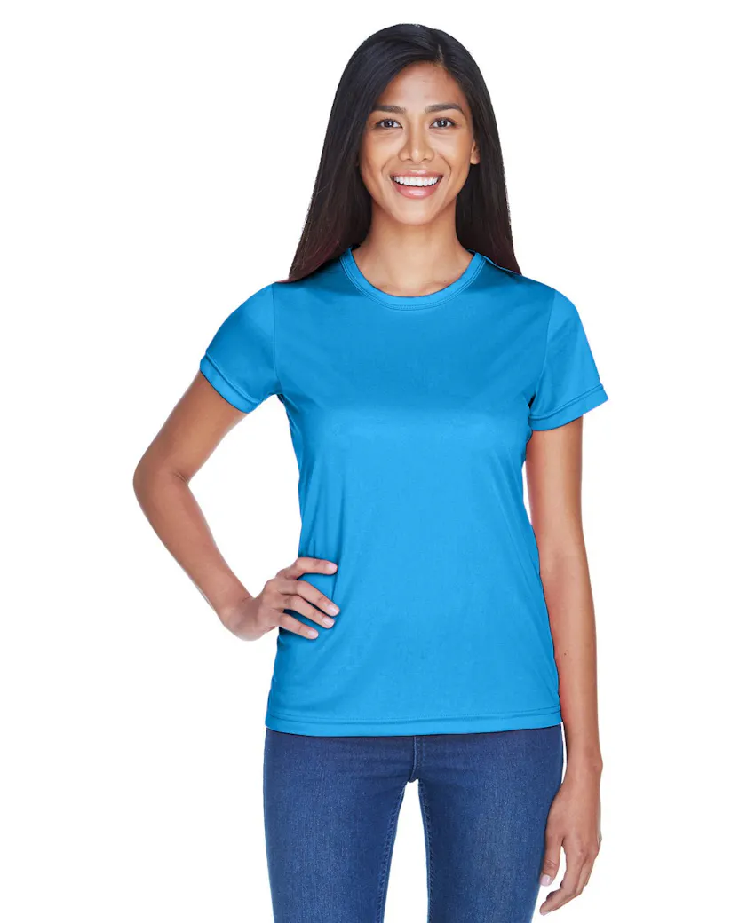 UltraClub 8420L Ladies' Cool & Dry Sport Performance InterlockT-Shirt - Ninja Transfers