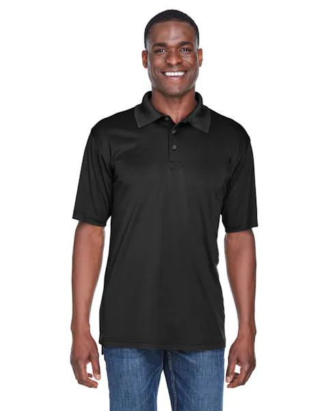 UltraClub 8425 Men's Cool & Dry Sport PerformanceInterlock Polo - Ninja Transfers