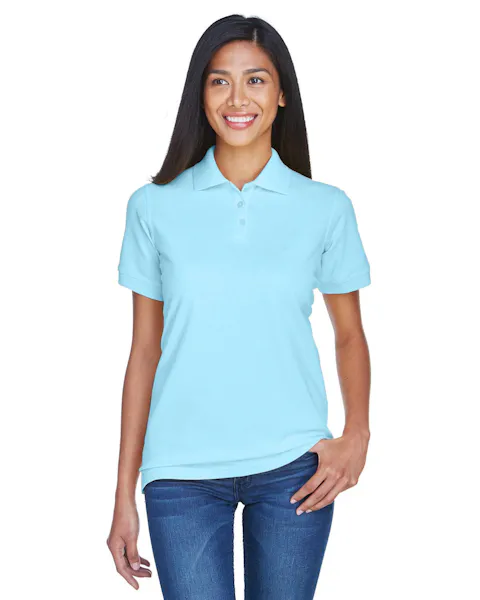 UltraClub 8530 Ladies' Classic Piqu Polo - Ninja Transfers