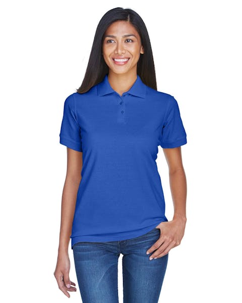 UltraClub 8530 Ladies' Classic Piqu Polo - Ninja Transfers