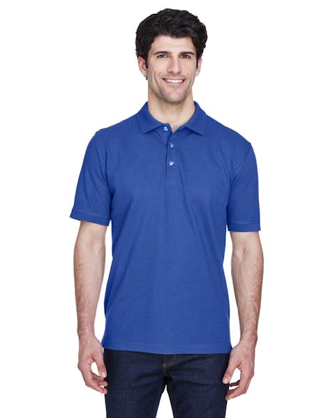 UltraClub 8535 Men's Classic Piqu Polo - Ninja Transfers